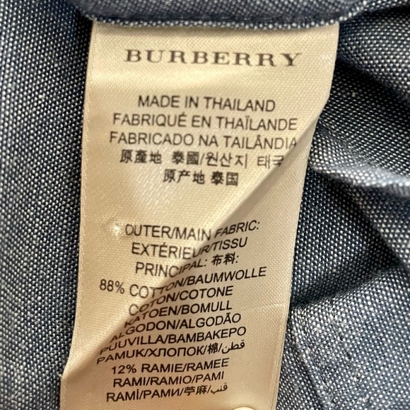 Burberry Brit Chambray Shirt. Size S. Excellent condition. - Picture 7 of 8